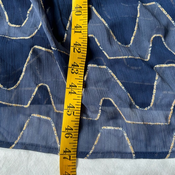 Anthropologie Moon River blue print maxi dress. Smocked bodice. Square neck M - Picture 13 of 14